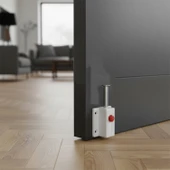 Düğmeli Yaylı Kapı Mobilya Dolap Kilidi Plastik 1 Adet Kapı Tutucu Stoper Sabitleme Kilitleme Aparat thumbnail 5