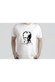 EYDXLMUG Atatürk Baskılı Beyaz Unısex T-shırt thumbnail 2