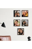 EYDXLMUG Fsahion Photo Yapışkanlı Sök Tak Pola Çerçeveler 12x12cm - 5'li paketPaket PVC Li thumbnail 2