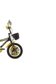 Flash Çocuk Bisikleti 26 Cm V Fren 16 Jant Vitessiz Mat Siyah Sarı thumbnail 2