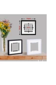 Senden Hediye Yapışkan Bantlı Paspartulu Sök Tak Kare Çerçeve 3'lü thumbnail 5