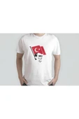 EYDXLMUG Atatürk Baskılı Beyaz Unısex T-shırt thumbnail 2