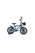 Flash Çocuk Bisikleti 26 Cm V Fren 16 Jant Vitessiz Mat Siyah Mavi thumbnail 1