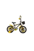 Flash Çocuk Bisikleti 26 Cm V Fren 16 Jant Vitessiz Mat Siyah Sarı thumbnail 1