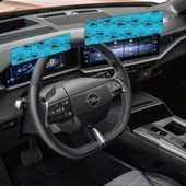 Opel Grandland Gösterge ve Multimedya Paneli Uyumlu Nano Cam Ekran Koruyucu Set thumbnail 2