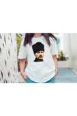 EYDXLMUG Atatürk Baskılı Beyaz Unısex T-shırt thumbnail 1
