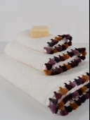 Pamuklu 3 Parça Premium Bohem Renkli Püsküllü Mutfak & El-Yüz & Banyo Havlusu Seti Baveno thumbnail 1