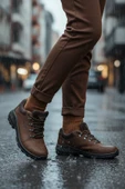 Scooter Kahve Su Geçirmez Kaymaz Taban Erkek Outdoor Ayakkabı M4105 M thumbnail 3