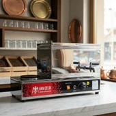 Han Çelik Çift Demlikli Pleytli Endüstriyel Elektrikli Çay Kazanı thumbnail 2