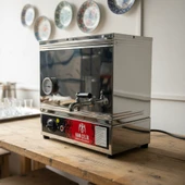 Han Çelik Çift Demlikli Endüstriyel Elektrikli Çay Kazanı - Sıcaklık Göstergeli thumbnail 4