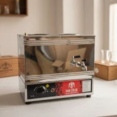 Han Çelik Çift Demlikli Endüstriyel Elektrikli Çay Kazanı thumbnail 1