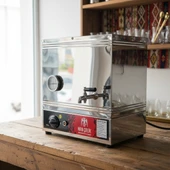 Han Çelik Çift Demlikli Endüstriyel Elektrikli Çay Kazanı - Sıcaklık Göstergeli thumbnail 2