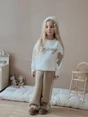 KIZ ÇOCUK ENJOY KOL FİYONK MODELLİ 3 İPLİK ŞARDONLU TAKIM thumbnail 4