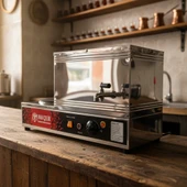 Han Çelik Çift Demlikli Pleytli Endüstriyel Elektrikli Çay Kazanı thumbnail 3