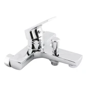 Banyo Bataryası Duvar Tipli Lavabo Mutfak Duş Musluğu Mix Batarya Sıcak Soğuk Çift Su Girişli thumbnail 5