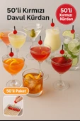 50’li Kırmızı Davul Kürdan 12 cm – Parti, Sunum, Kanape, Kokteyl ve Peynir Tabağı İçin Dekoratif Kürdan thumbnail 6