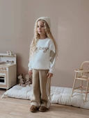 KIZ ÇOCUK ENJOY KOL FİYONK MODELLİ 3 İPLİK ŞARDONLU TAKIM thumbnail 2