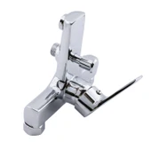 Banyo Bataryası Duvar Tipli Lavabo Mutfak Duş Musluğu Mix Batarya Sıcak Soğuk Çift Su Girişli thumbnail 4