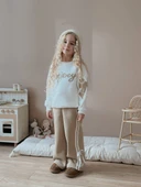 KIZ ÇOCUK ENJOY KOL FİYONK MODELLİ 3 İPLİK ŞARDONLU TAKIM thumbnail 1