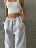 3 iplik şardonlu oversize eşofman gri thumbnail 4