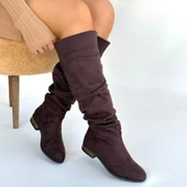 Winda Kahverengi Süet Körüklü Çizme thumbnail 4