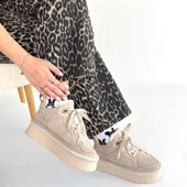 Muden Bej Süet Bağcıklı Bot thumbnail 4