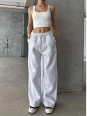 3 iplik şardonlu oversize eşofman gri thumbnail 1