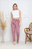 Kadife pijama altı pembe q7013 thumbnail 3