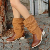 Jolin Taba Cilt Süet Detaylı Çizme thumbnail 4