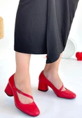 Kier Kırmızı Cilt Topuklu Ayakkabı thumbnail 1