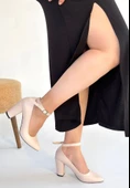 Rity Bej Cilt Topuklu Ayakkabı thumbnail 3