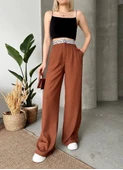 Flamlı kahve pantolon thumbnail 1