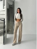 Fit comfort bej salaş pantolon A6011 thumbnail 6