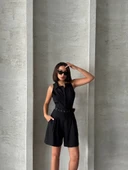 Yakalı şort tulum thumbnail 5