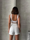 Pliseli şort etek thumbnail 3