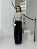 Fitilli şardonlu pantolon siyah a4058 thumbnail 6