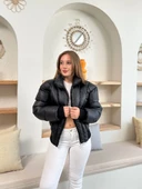 Puffer kısa mont siyah st25534 thumbnail 3