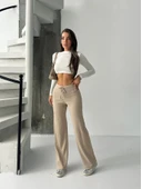 Fit comfort bej salaş pantolon A6011 thumbnail 5