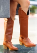 Milla Taba Cilt Tak Çıkar Topuklu Bot Ve Çizme thumbnail 3