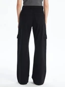 Kargo cep jeans pantolon siyah thumbnail 3