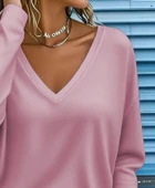 Kadın Uzun Kollu V Yakalı Dalgıç Bluz thumbnail 2