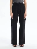 Kargo cep jeans pantolon siyah thumbnail 1