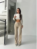 Fit comfort bej salaş pantolon A6011 thumbnail 2