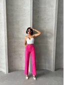 Palazzo fuşya pantolon thumbnail 5