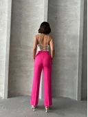 Palazzo fuşya pantolon thumbnail 2