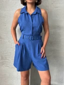 Yakalı şort tulum thumbnail 1