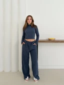 Balıkçı yaka örme takım lacivert st265865 thumbnail 5