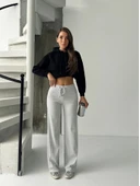 Fit comfort gri salaş pantolon A6011 thumbnail 2