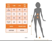 Kadın Yüksek Belli Yandan çivili Mini Deri Etek thumbnail 5