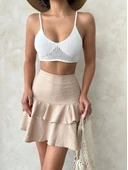 Valonlu fırfırlı etek s24681 thumbnail 1